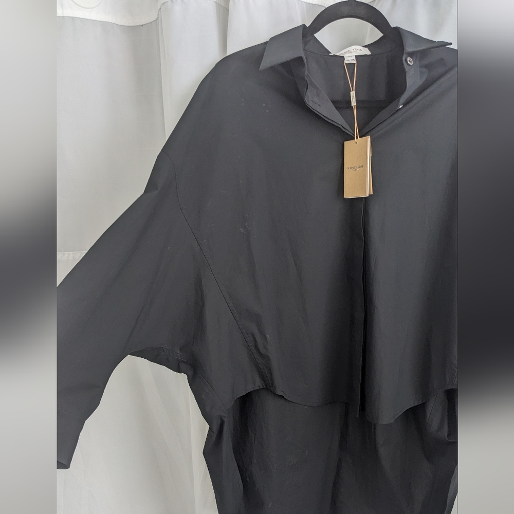 NWT Michael Kors Collection oversized poplin shirt OS